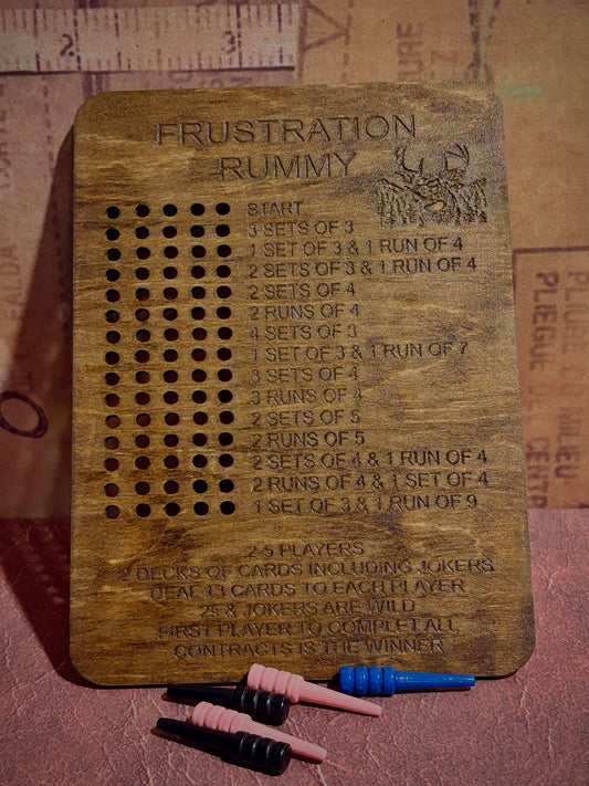 Frustration Rummy Score Card 4"x6"