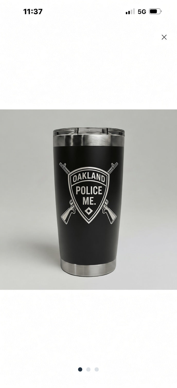 Oakland Police 20 oz Laser Engraved Tumbler