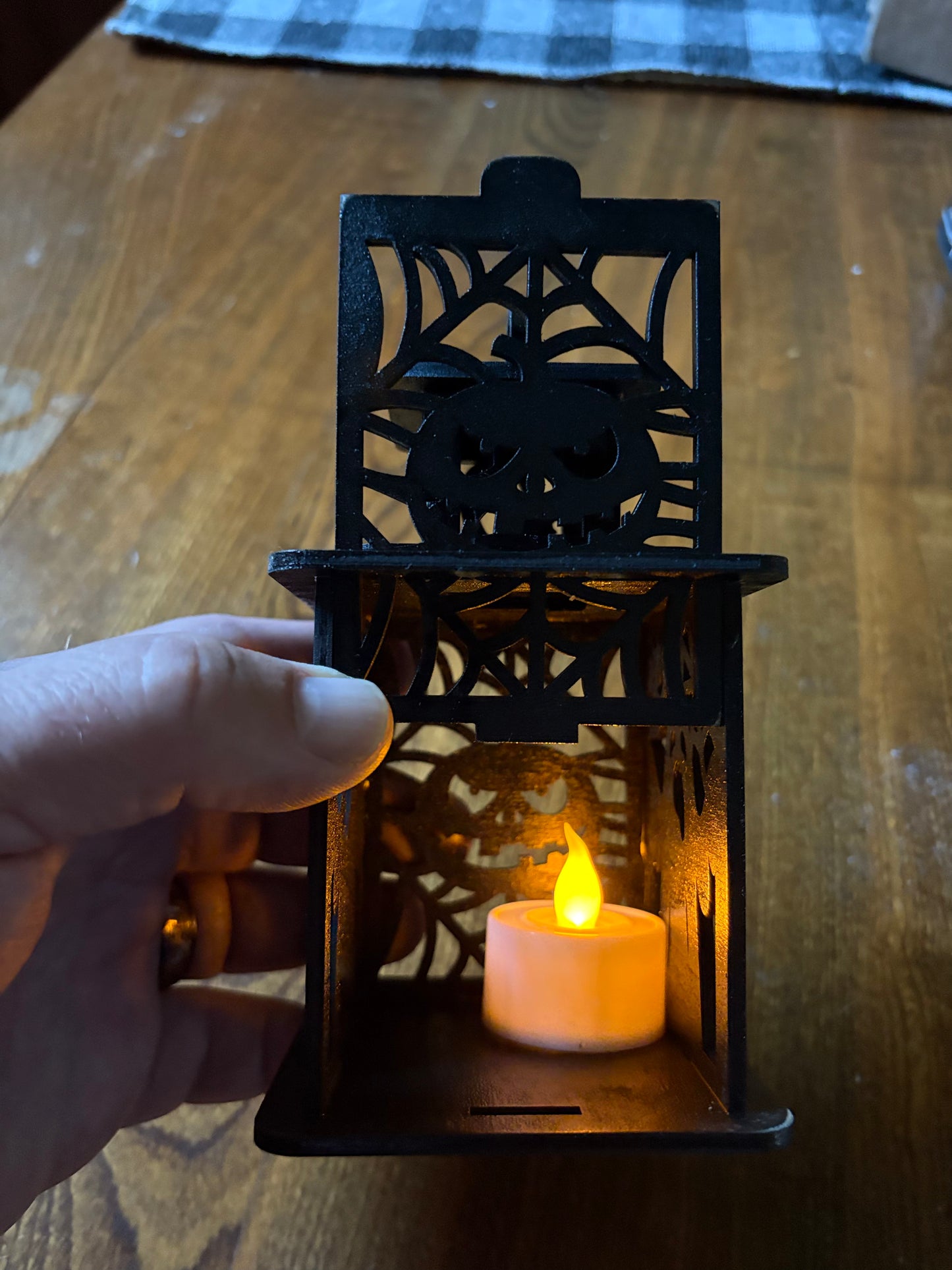 Laser cut Halloween Lantern