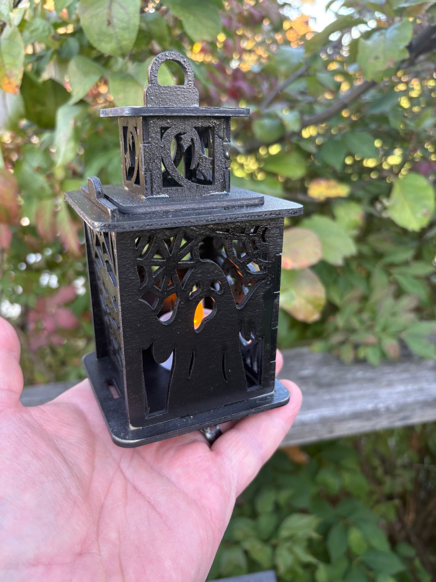 Laser cut Halloween Lantern