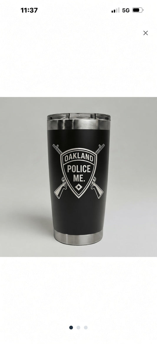 Oakland Police 20 oz Laser Engraved Tumbler
